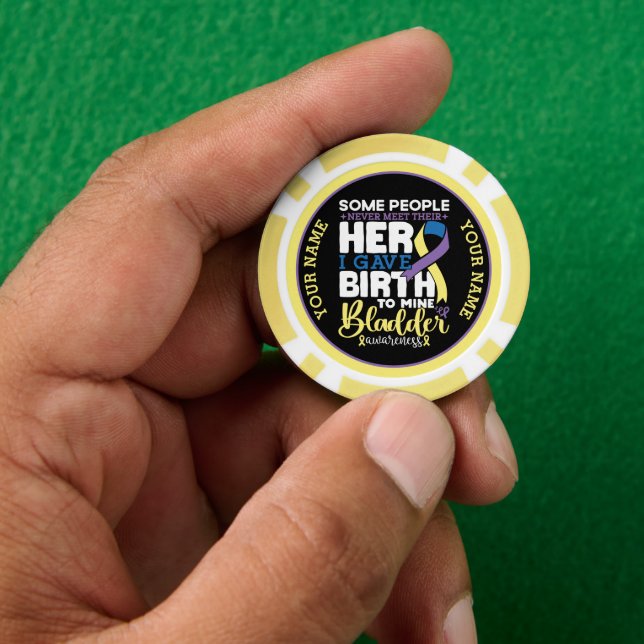Bladder warrior Some People Never Meet Their Hero Poker Chips (Hand)