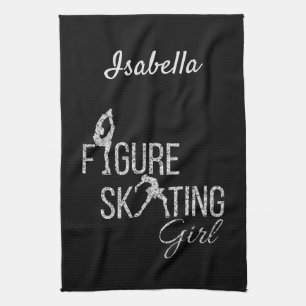 Blade Towel Figure skating silver sparkle