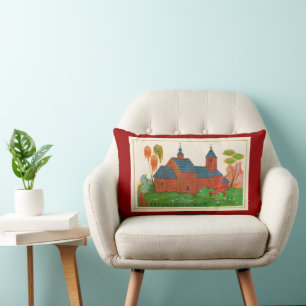 Blagoveshchenskoye Wood Russian Church Lumbar Cushion