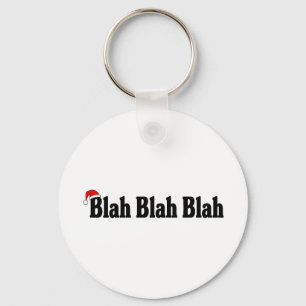 Blah Blah Blah Christmas Key Ring