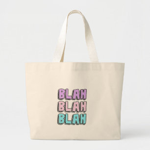 BLAH BLAH BLAH DSESIGN LARGE TOTE BAG