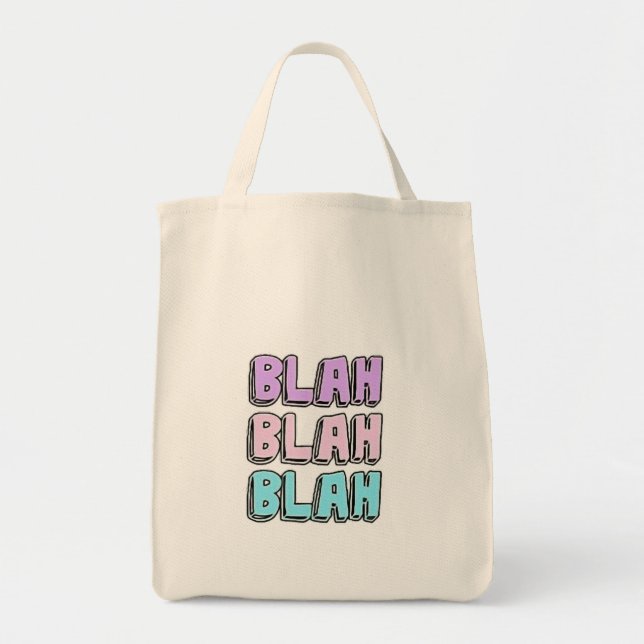 BLAH BLAH BLAH DSESIGN  TOTE BAG (Front)