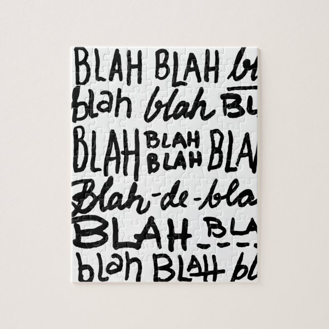 Blah Blah Blah Jigsaw Puzzle (Vertical)
