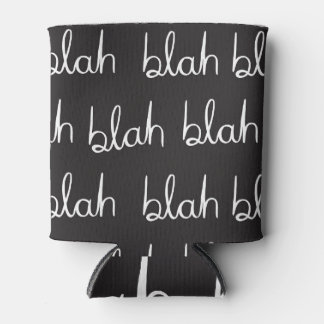 Blah blah, humourous seamless pattern. can cooler