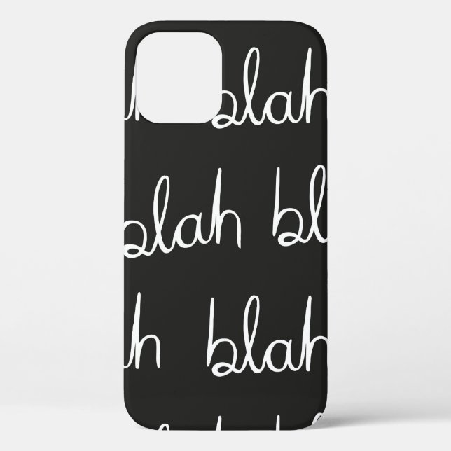 Blah blah seamless pattern.  Case-Mate iPhone case (Back)