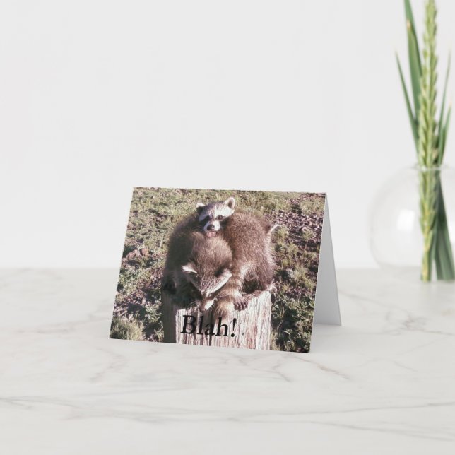 Blah!  Blank Notecard (Front)