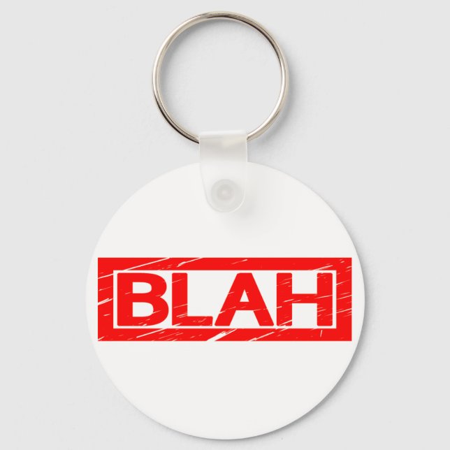 Blah Stamp Key Ring (Front)