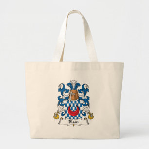 Blain Family Crest Large Tote Bag