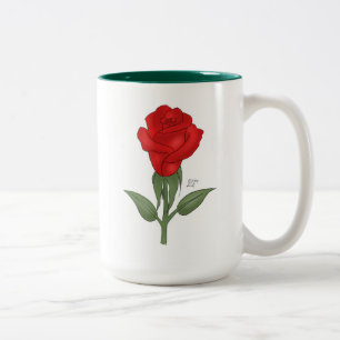 Blaine has a Pen - Rose Two-Tone Coffee Mug