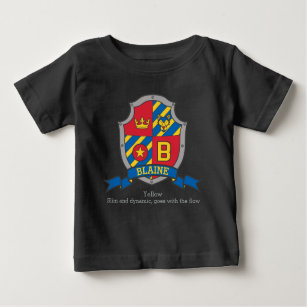 Blaine name meaning crest knights shield dog baby T-Shirt