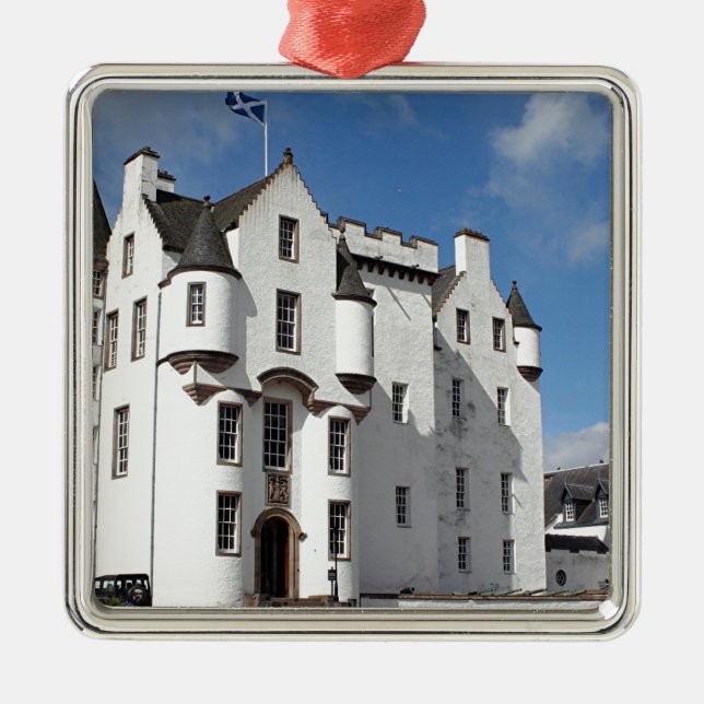 Blair Castle, Scotland, United Kingdom Metal Tree Decoration (Front)
