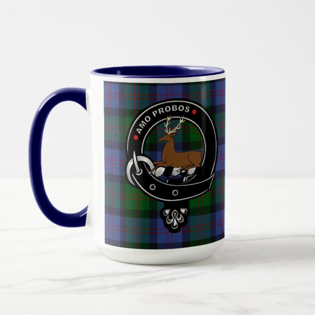 Blair Clan Badge & Tartan Mug (Left)