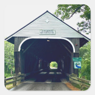 Blair Covered Bridge Square Sticker
