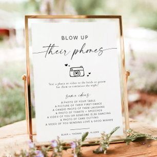 BLAIR Minimalist Blow Up Their Phones Photo Hunt Poster