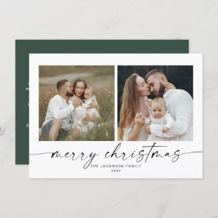 BLAIR Minimalist Bohemian 2 Photo Christmas Card