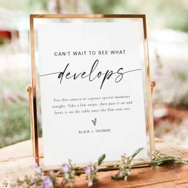 BLAIR Minimalist Can't Wait to See What Develops Poster (Creator Uploaded)