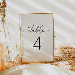 BLAIR Modern Bohemian Font Table Number Card
