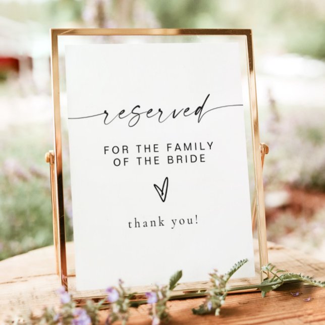 BLAIR Modern Bohemian Reserved for Family of Bride Poster (Creator Uploaded)