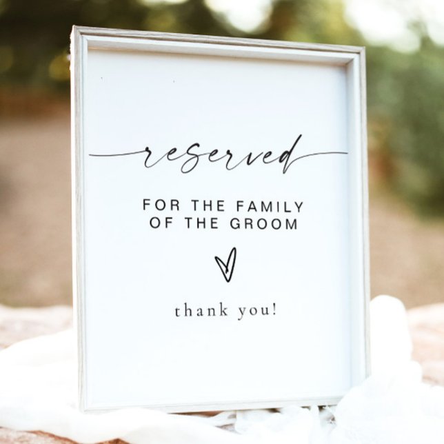 BLAIR Modern Bohemian Reserved for Family of Groom Poster (Creator Uploaded)
