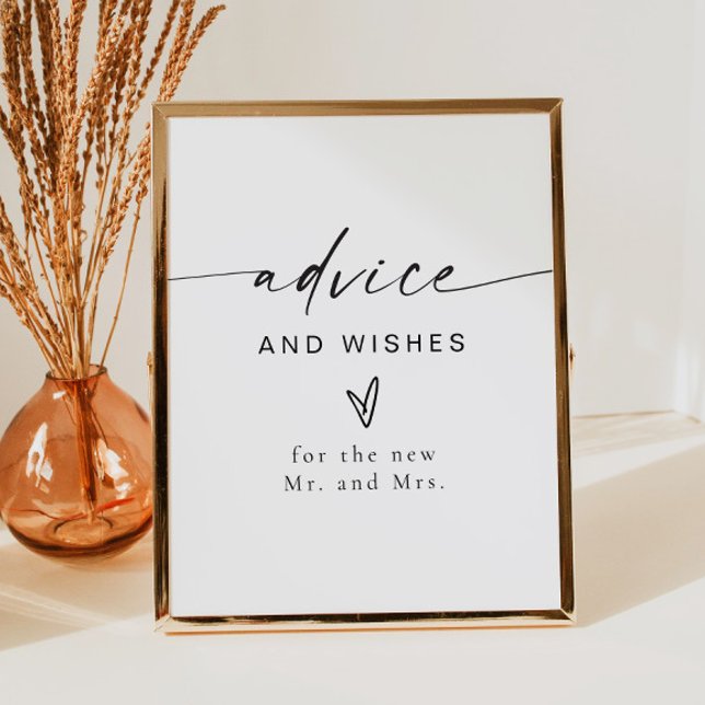 BLAIR Modern Boho Advice and Wishes for Newlyweds Poster (Creator Uploaded)