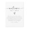 BLAIR Modern Minimal Welcome Letter Timeline Card