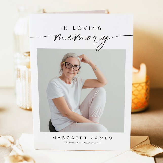 BLAIR Modern Minimalist Memorial Funeral Program (Creator Uploaded)