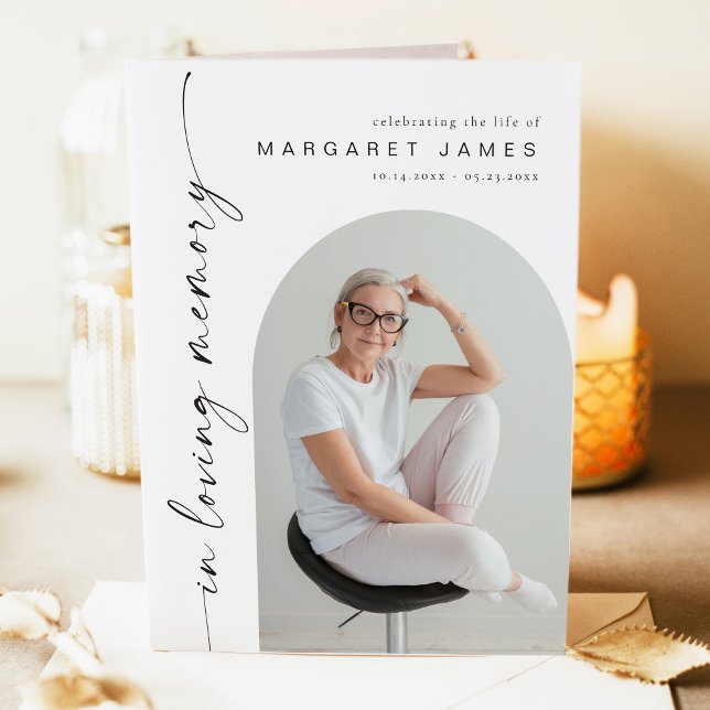 BLAIR Modern Minimalist Memorial Funeral Program (Creator Uploaded)