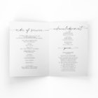 BLAIR Modern Minimalist Memorial Funeral Program
