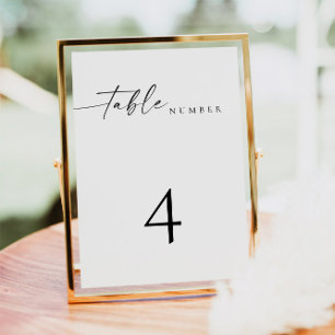 BLAIR Modern Minimalist Wedding Table Number Card