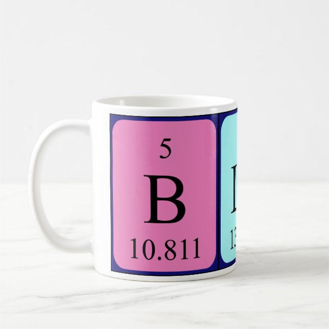 Blair periodic table name mug (Left)