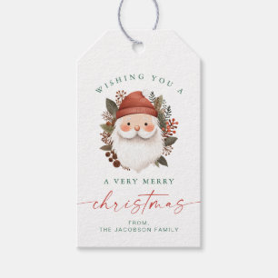 BLAIR Scandinavian Santa Face Christmas Holiday Gift Tags