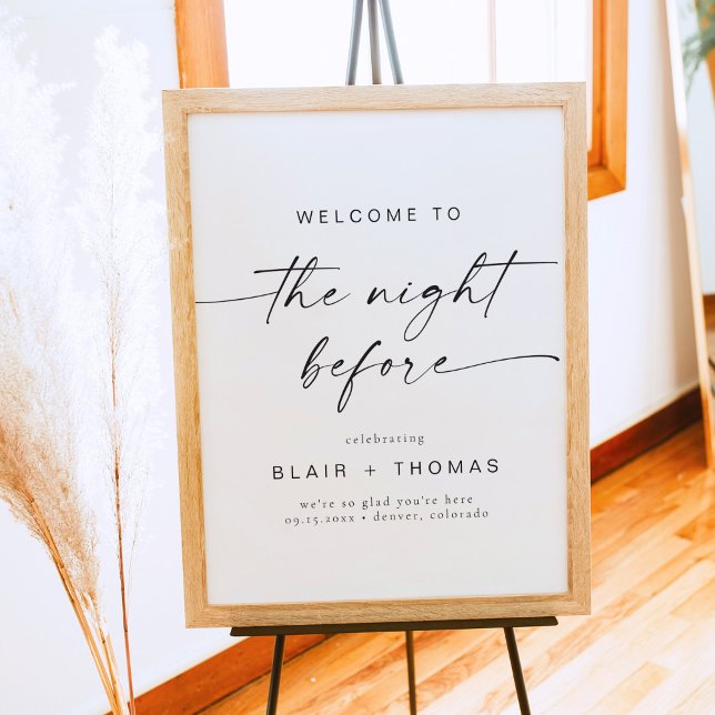 BLAIR The Night Before Wedding Rehearsal Dinner Poster (Creator Uploaded)