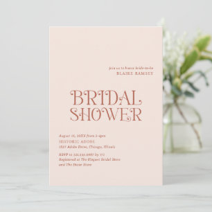 Blaire Neutral Modern Bridal Shower Invitation