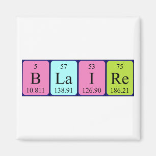 Blaire periodic table name magnet