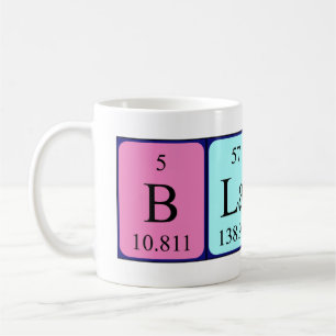 Blaire periodic table name mug