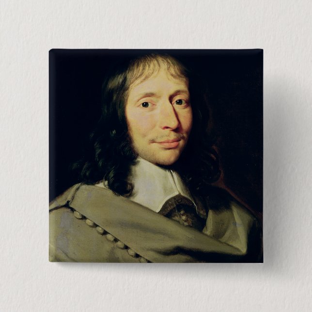 Blaise Pascal 15 Cm Square Badge (Front)