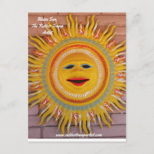 Blaize Sun the Rubber Tramp Artist Postcard