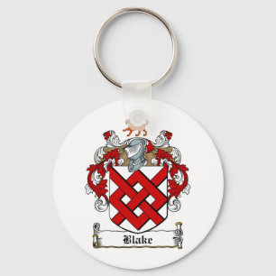BLAKE FAMILY CREST -  BLAKE COAT OF ARMS KEY RING