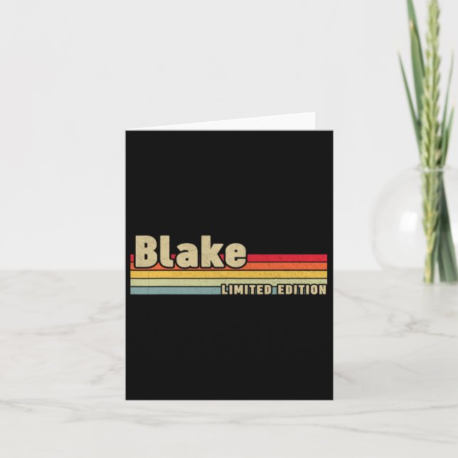 Blake Gift Name Personalised Birthday Funny Christ Card (Front)