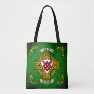 Blake Irish Shield & Celtic Cross Personalised Tote Bag