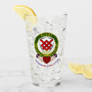 Blake Irish Shield & Claddagh Beer Glass