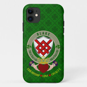 Blake Irish Shield & Claddagh Personalised Case