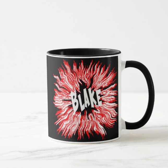 Blake Name Star in Red Mug (Right)