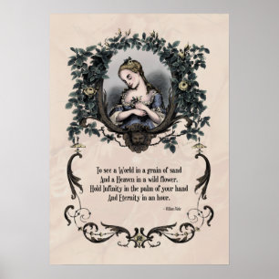 Blake "To See a World" Victorian Poetry Art 20x28 Poster