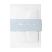 BLAKELY Modern Minimalist Dusty Blue Beach Wedding