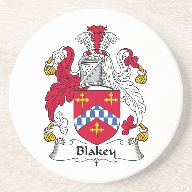 Blakey Family Crest Coaster (Front)