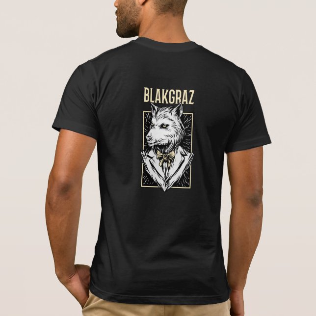 Blakgraz Werewolf Portrait Hoodie T-Shirt (Back)