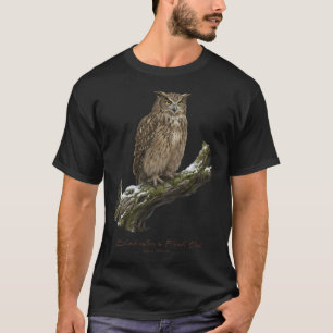 Blakiston's Fish Owl on Snowy Tree T-Shirt