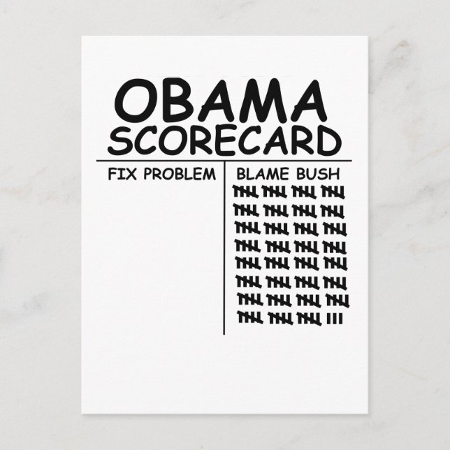 Blame Bush Postcard (Front)
