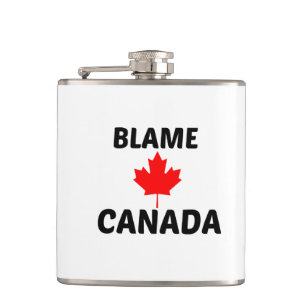 BLAME CANADA HIP FLASK